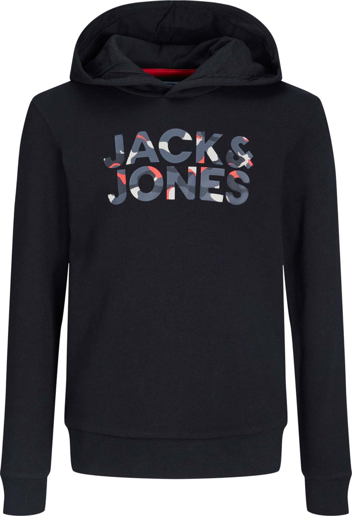 Jack & Jones Junior Mikina khaki / černá