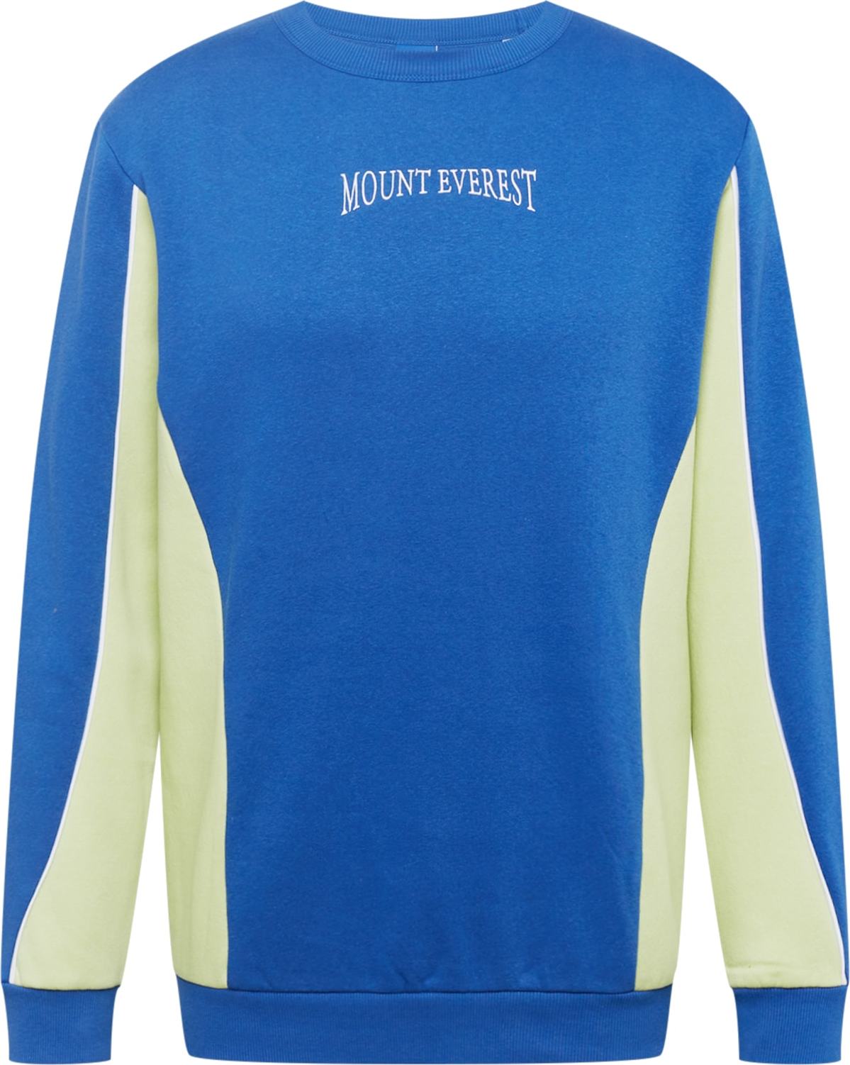 JACK & JONES Mikina modrá / pastelově zelená / bílá