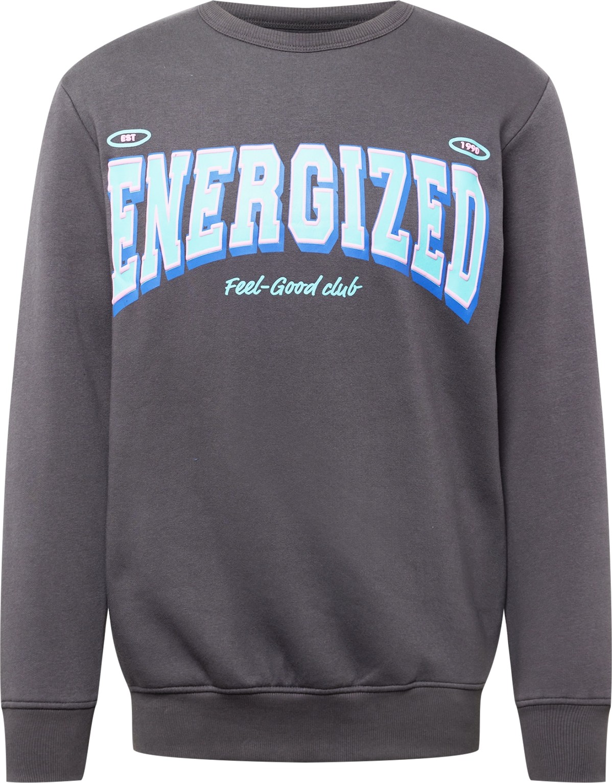 JACK & JONES Mikina 'OPTIMIST' světlemodrá / antracitová / offwhite