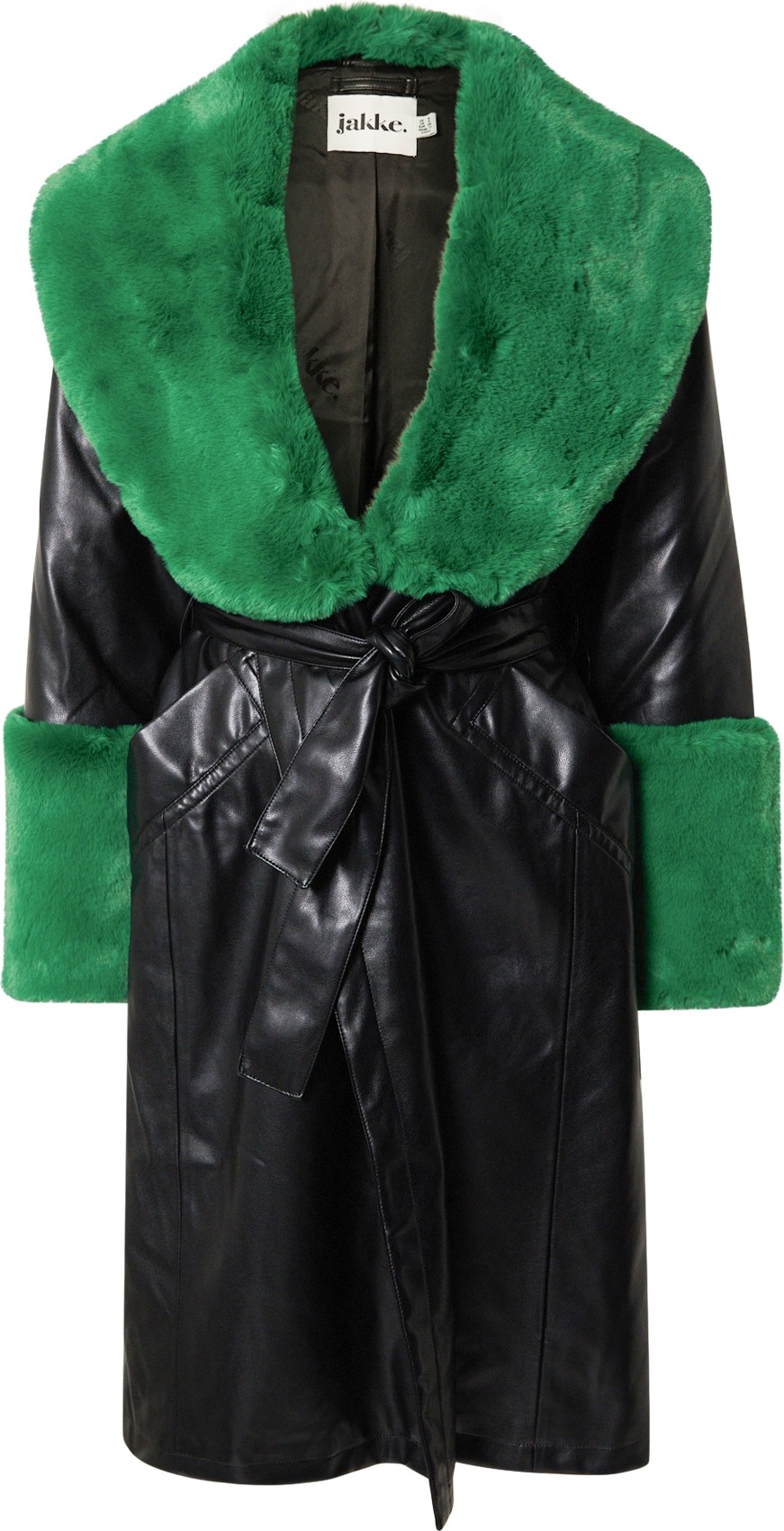 JAKKE Přechodný kabát 'BAILEY' zelená / černá