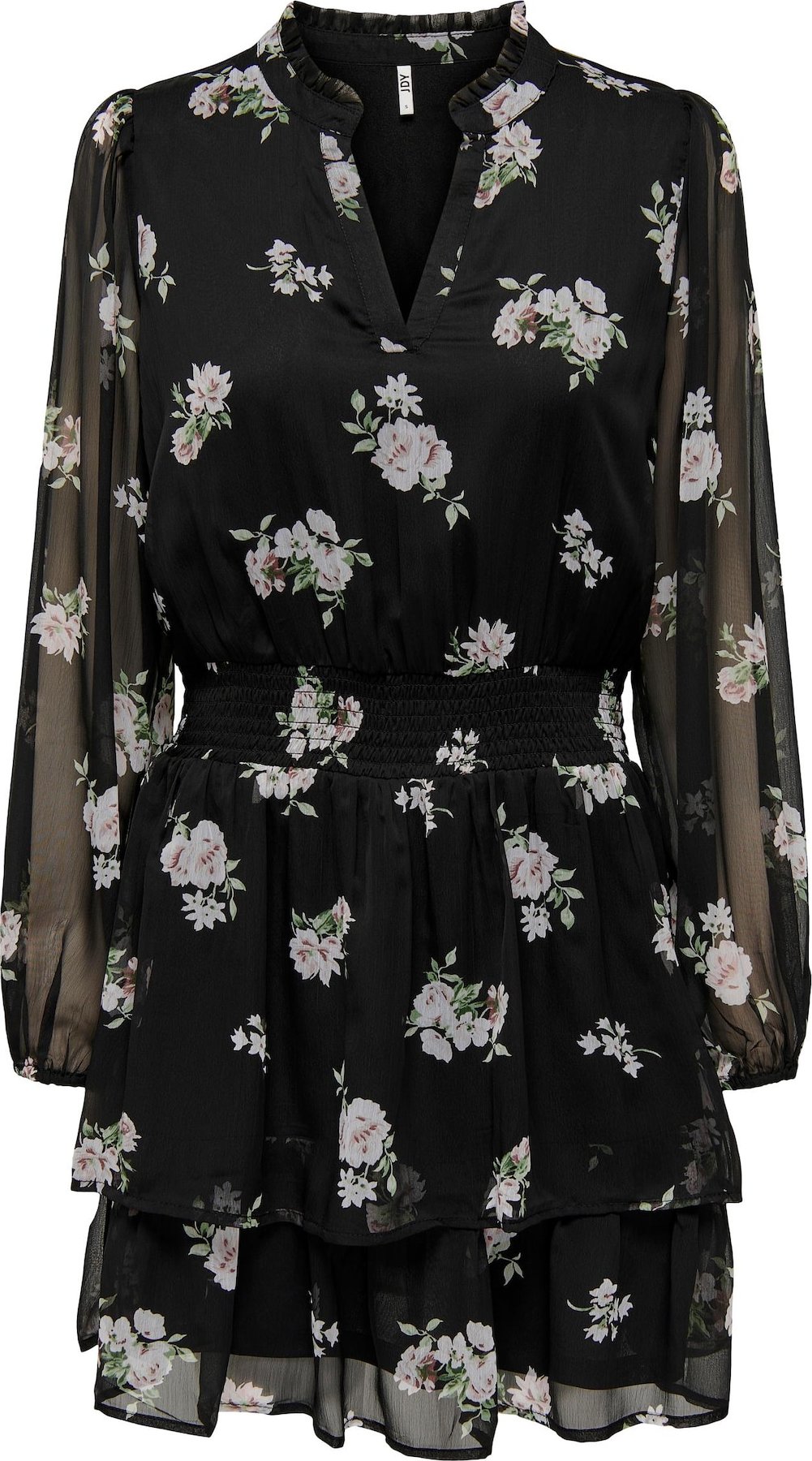 JDY Šaty 'DANA' olivová / světle zelená / starorůžová / černá