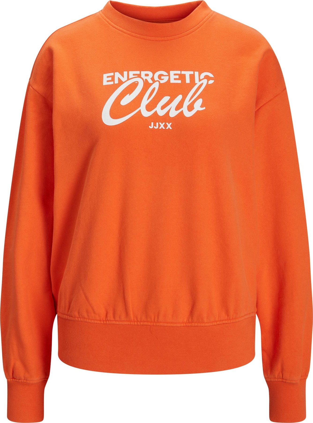JJXX Mikina 'Beatrice' oranžově červená / bílá