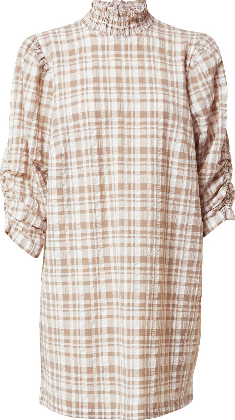 JUST FEMALE Šaty 'Hamilton' béžová / bílá