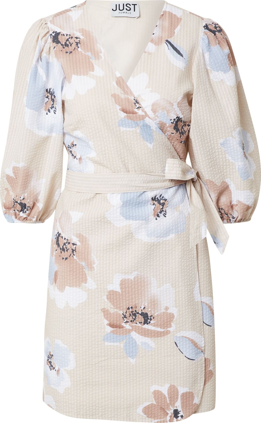 JUST FEMALE Šaty písková / světlemodrá / světle hnědá / černá / bílá