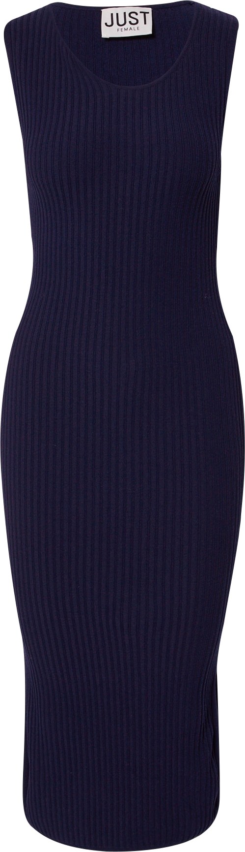 JUST FEMALE Úpletové šaty 'Elegant' ultramarínová modř