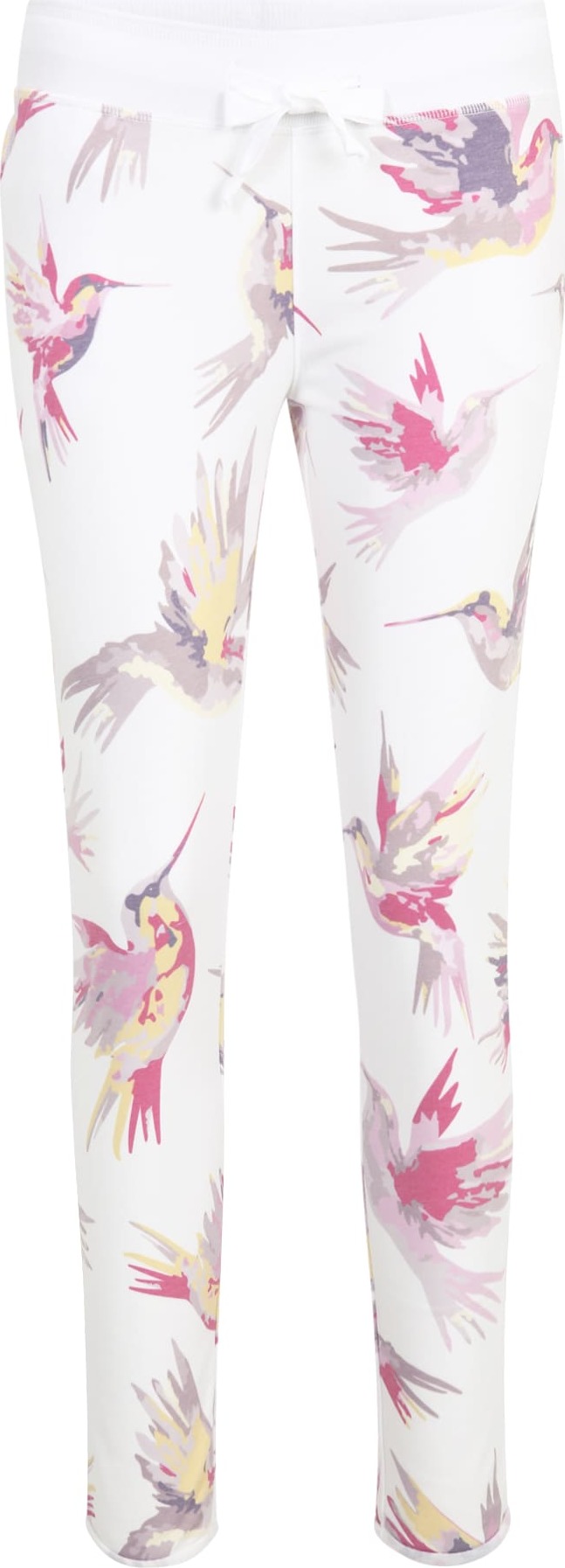 Juvia Kalhoty 'Devore' šedobéžová / šeříková / pink / offwhite