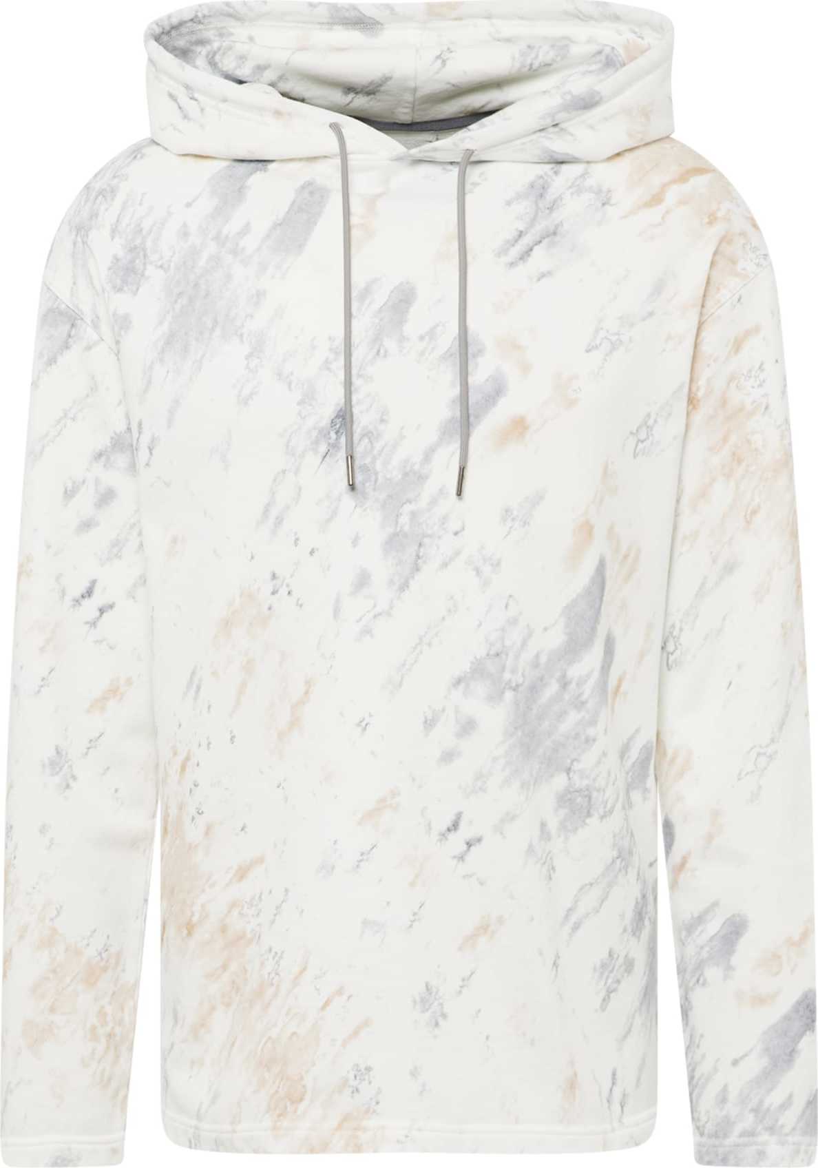 Juvia Mikina béžová / šedá / režná