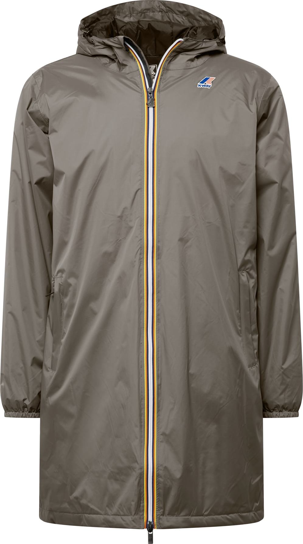 K-Way Přechodný kabát 'LE VRAI 3.0' safírová / khaki / ohnivá červená / bílá