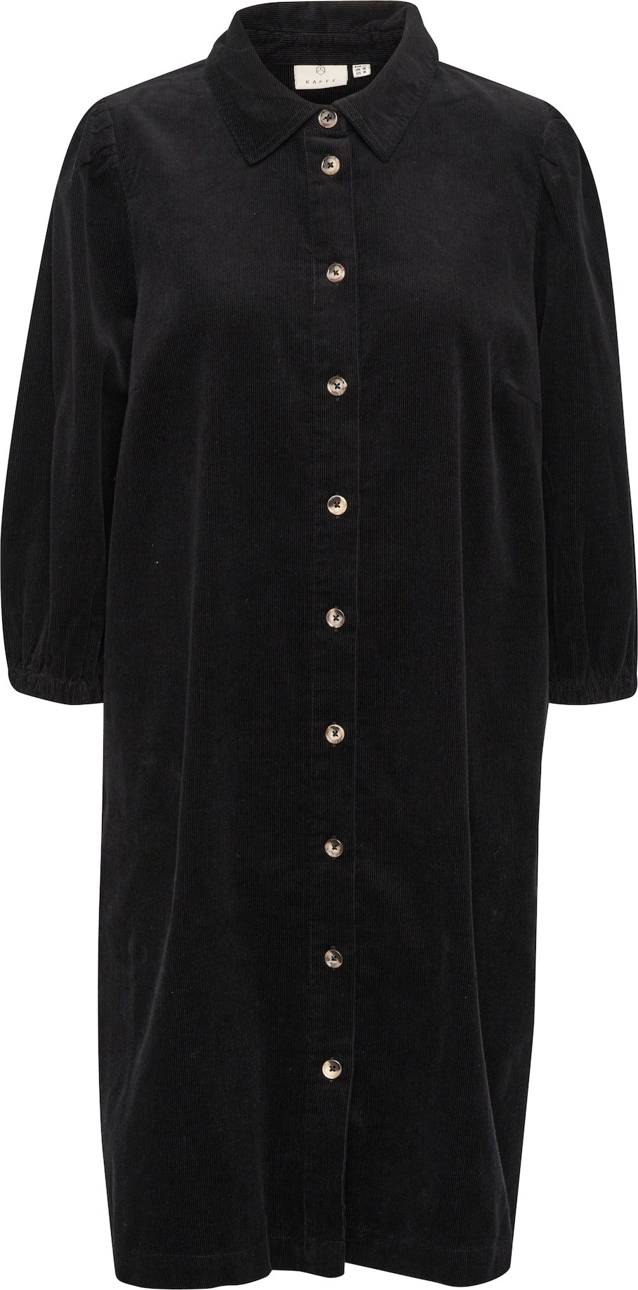 KAFFE CURVE Košilové šaty 'Cevana' černá