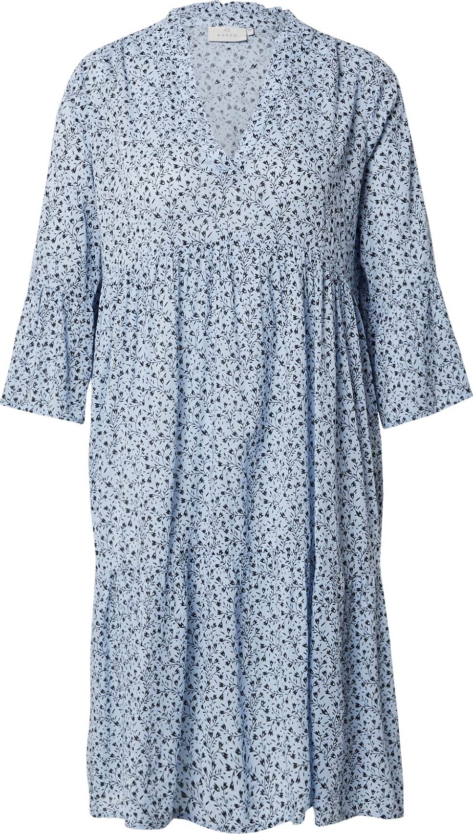 Kaffe Šaty 'Berna Amber' světlemodrá / černá