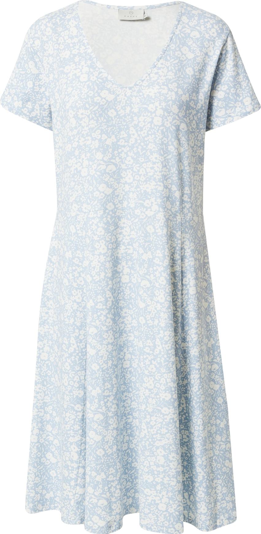 Kaffe Šaty 'Celima' světlemodrá / bílá