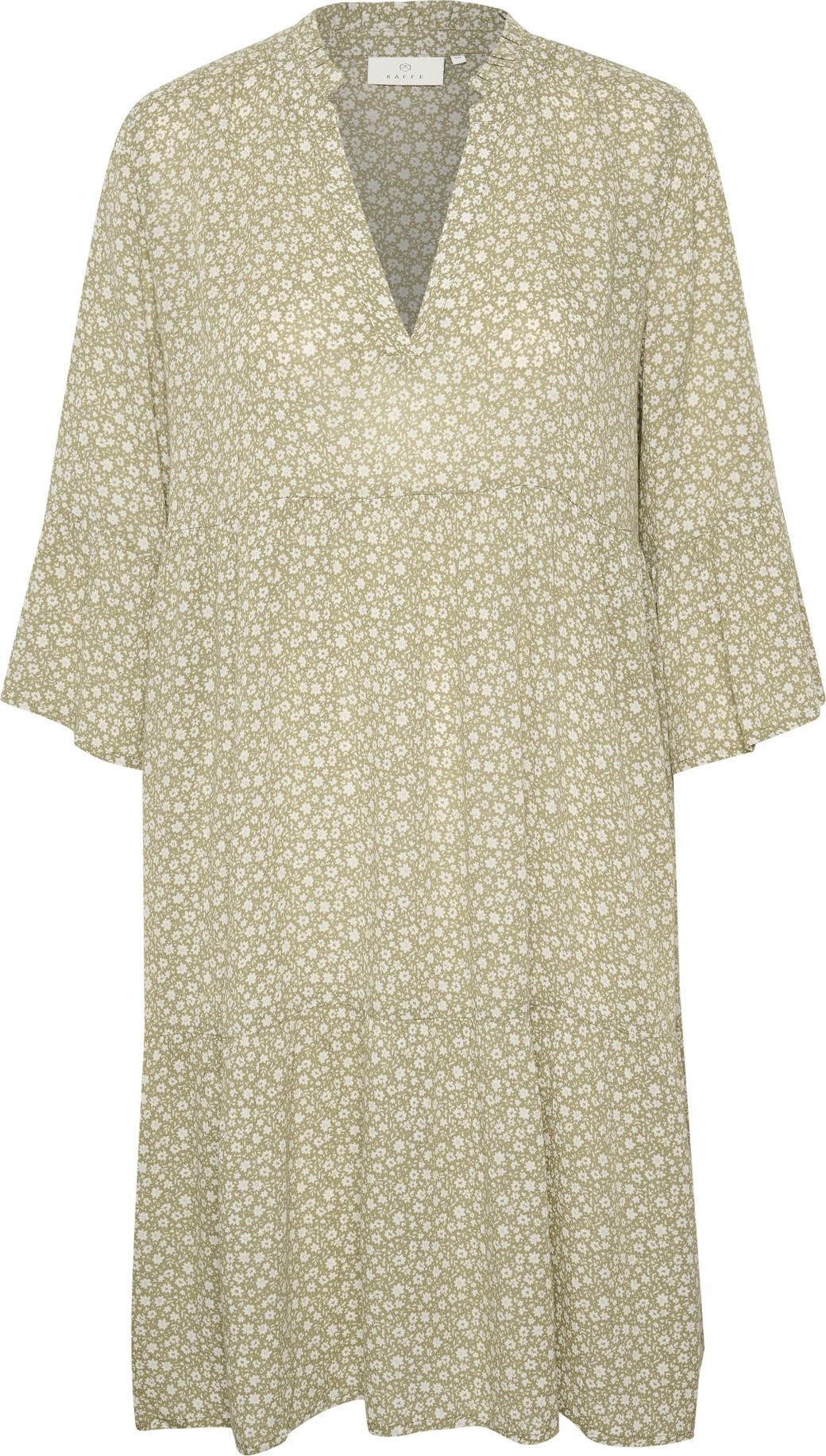 Kaffe Šaty jablko / bílá