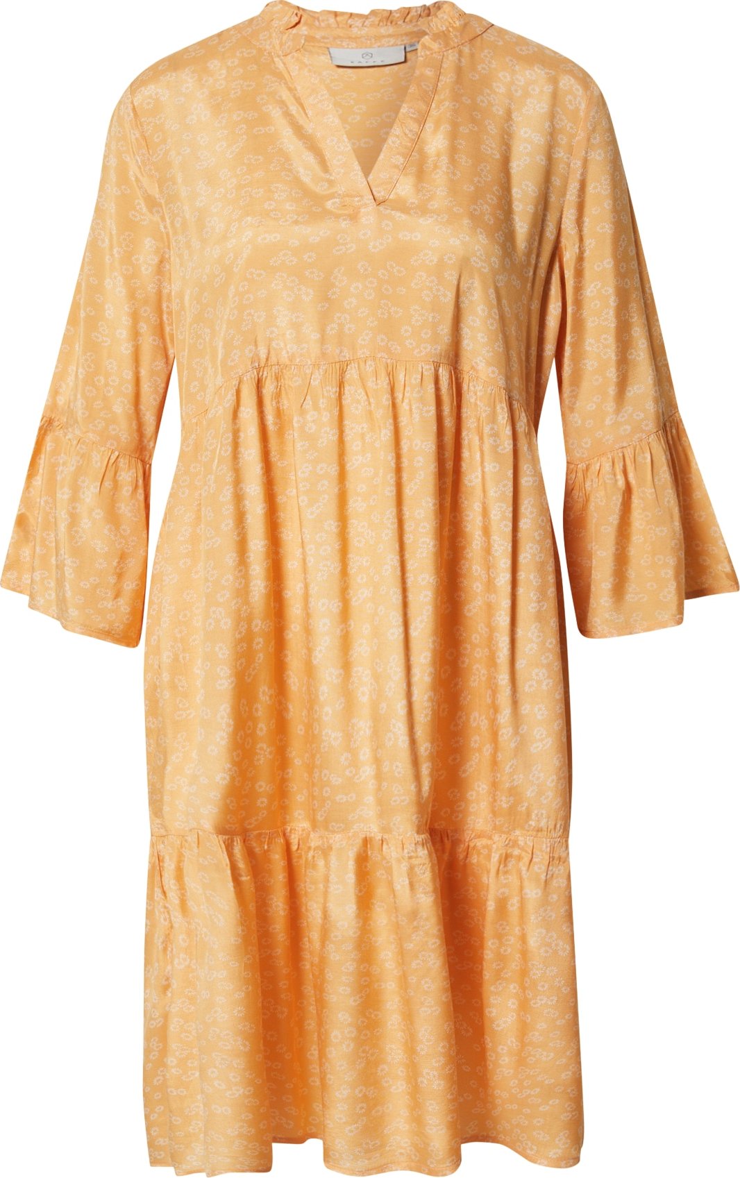 Kaffe Šaty 'Salli' meruňková / bílá