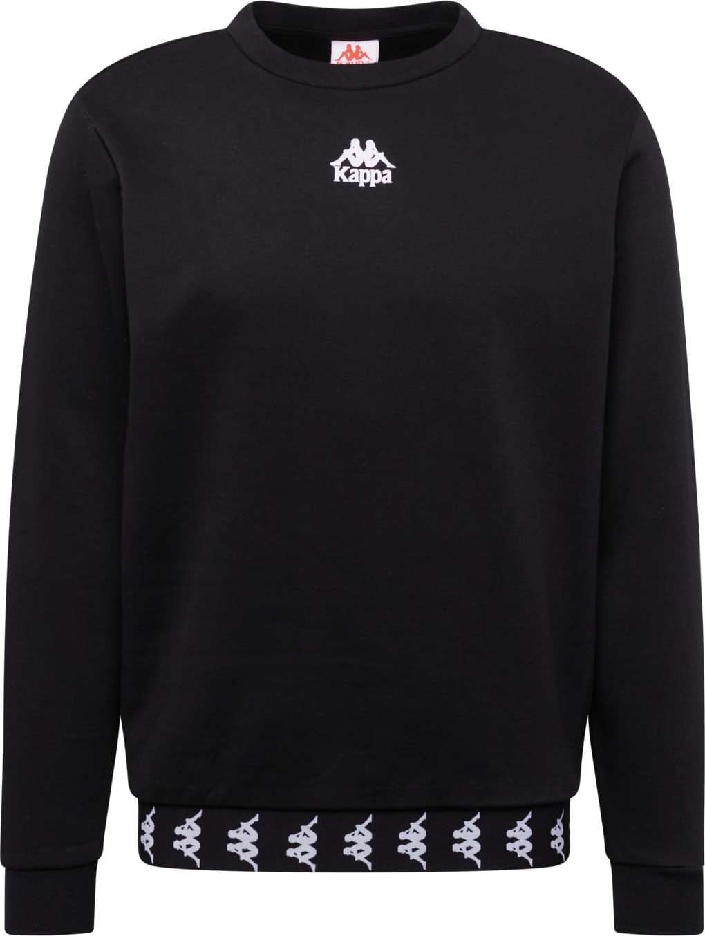 KAPPA Mikina černá / bílá
