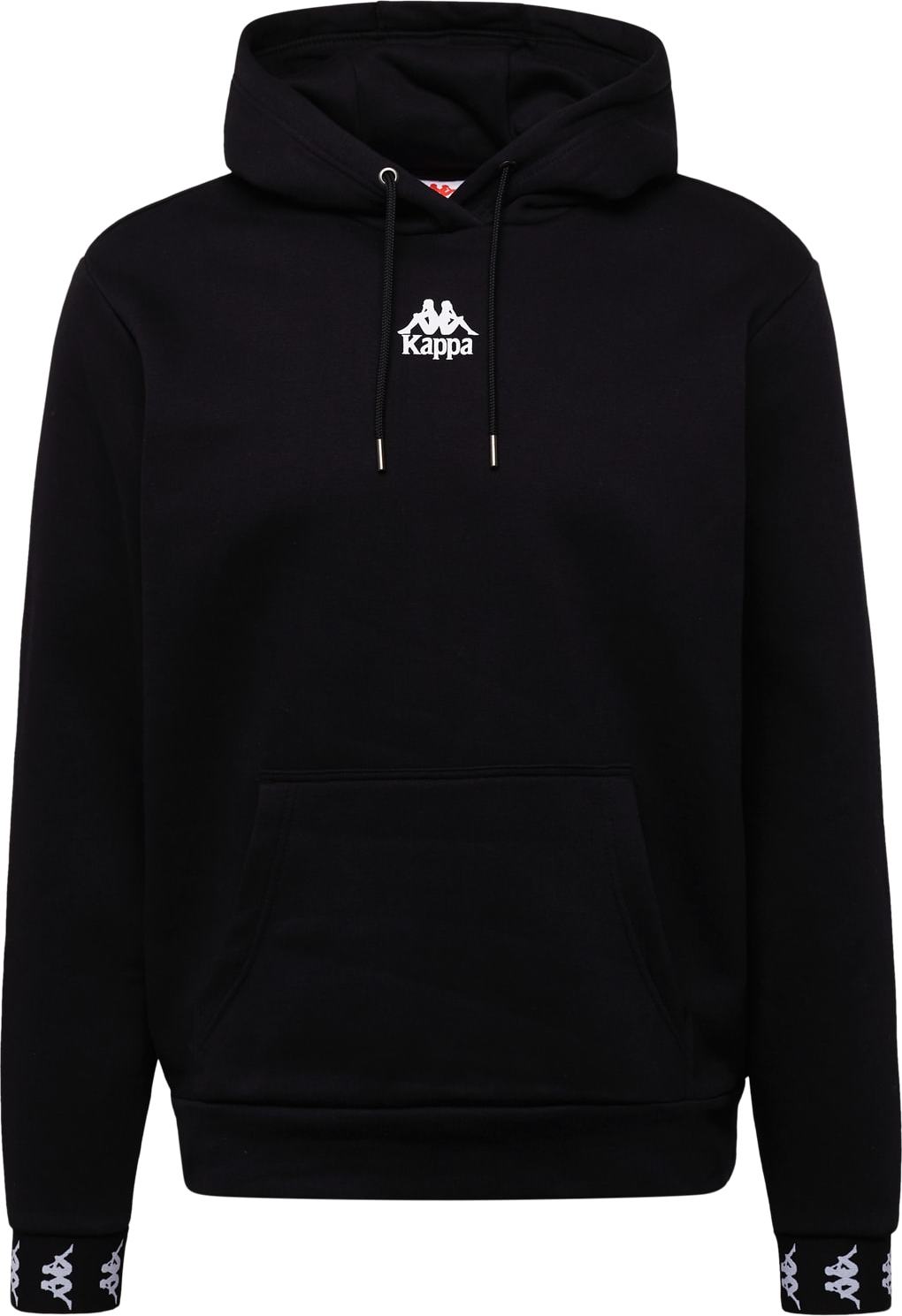KAPPA Mikina 'LOPAL' černá / bílá