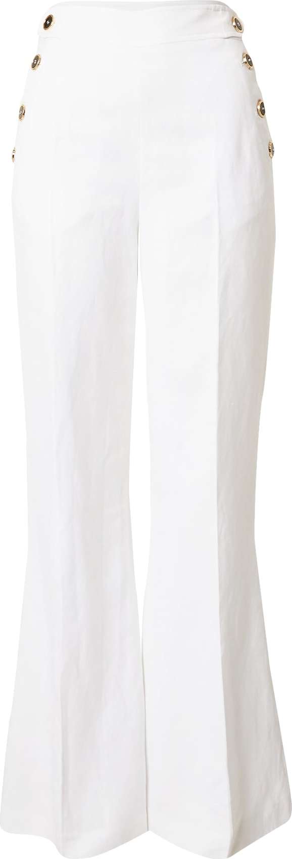 Karen Millen Kalhoty s puky barva vaječné skořápky