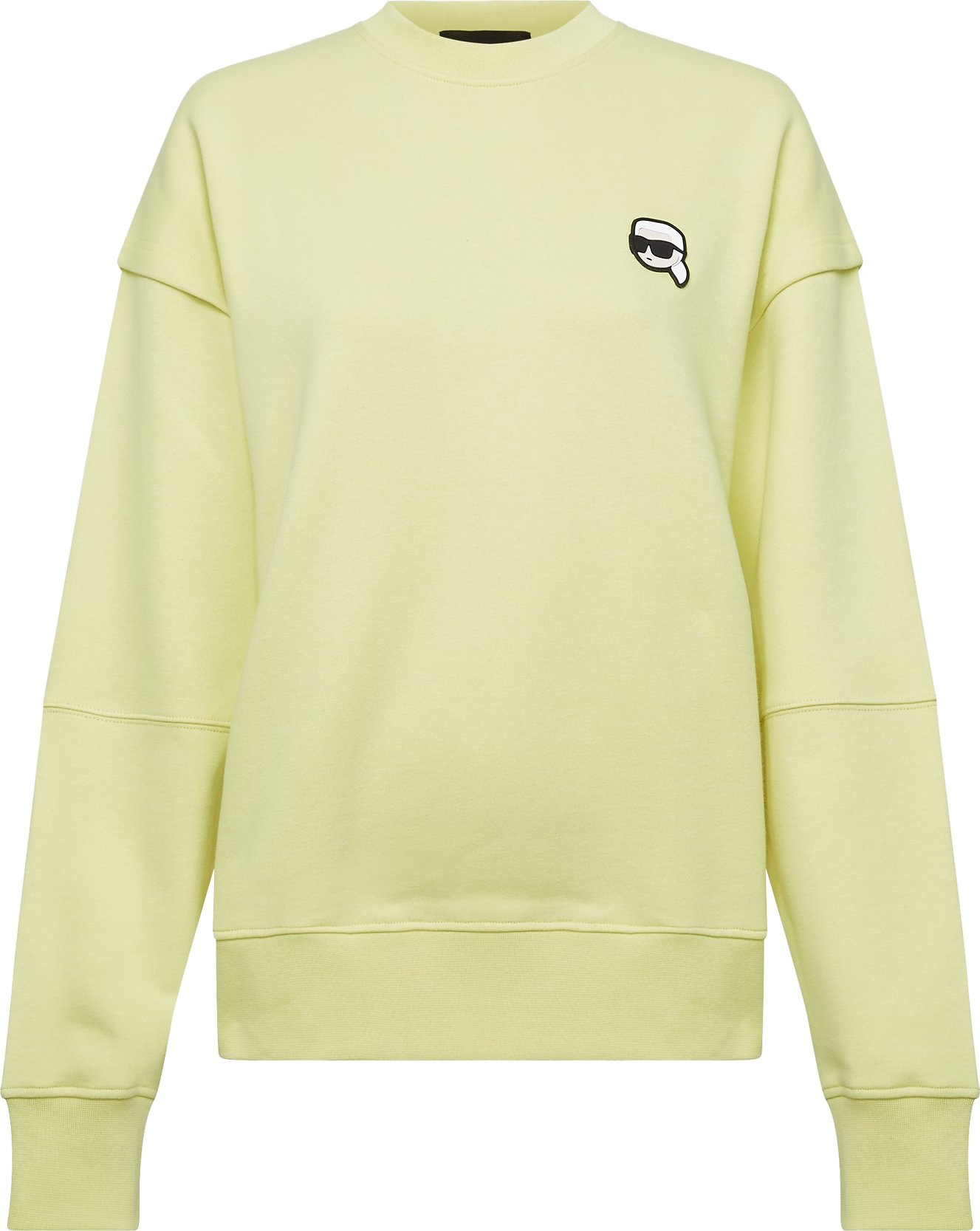 Karl Lagerfeld Mikina 'Ikonik' světle žlutá / černá / bílá