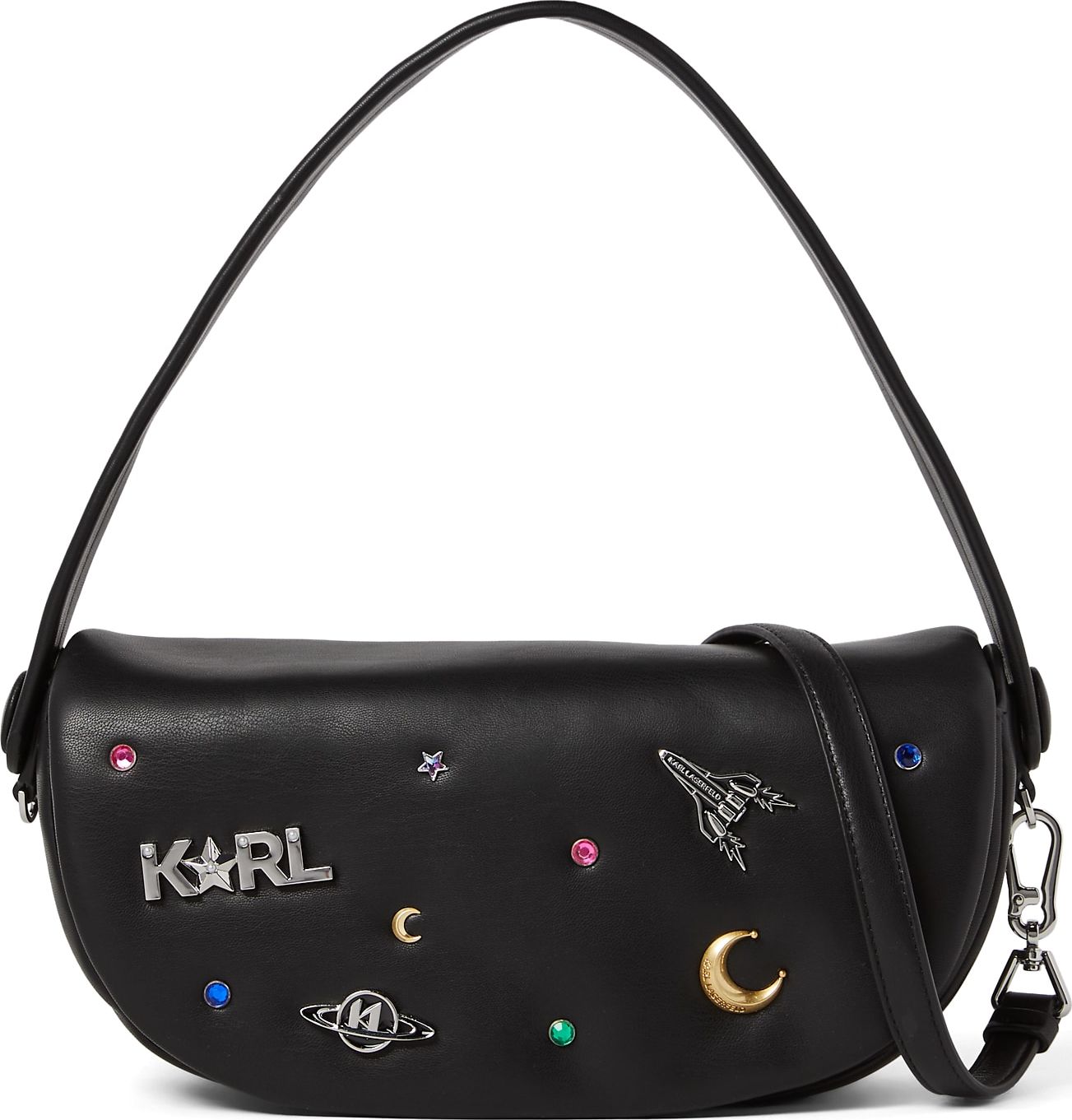 Karl Lagerfeld Taška přes rameno ' Swing ' mix barev / černá