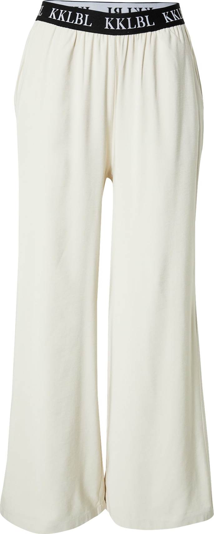 Karo Kauer Kalhoty starobéžová / černá / bílá