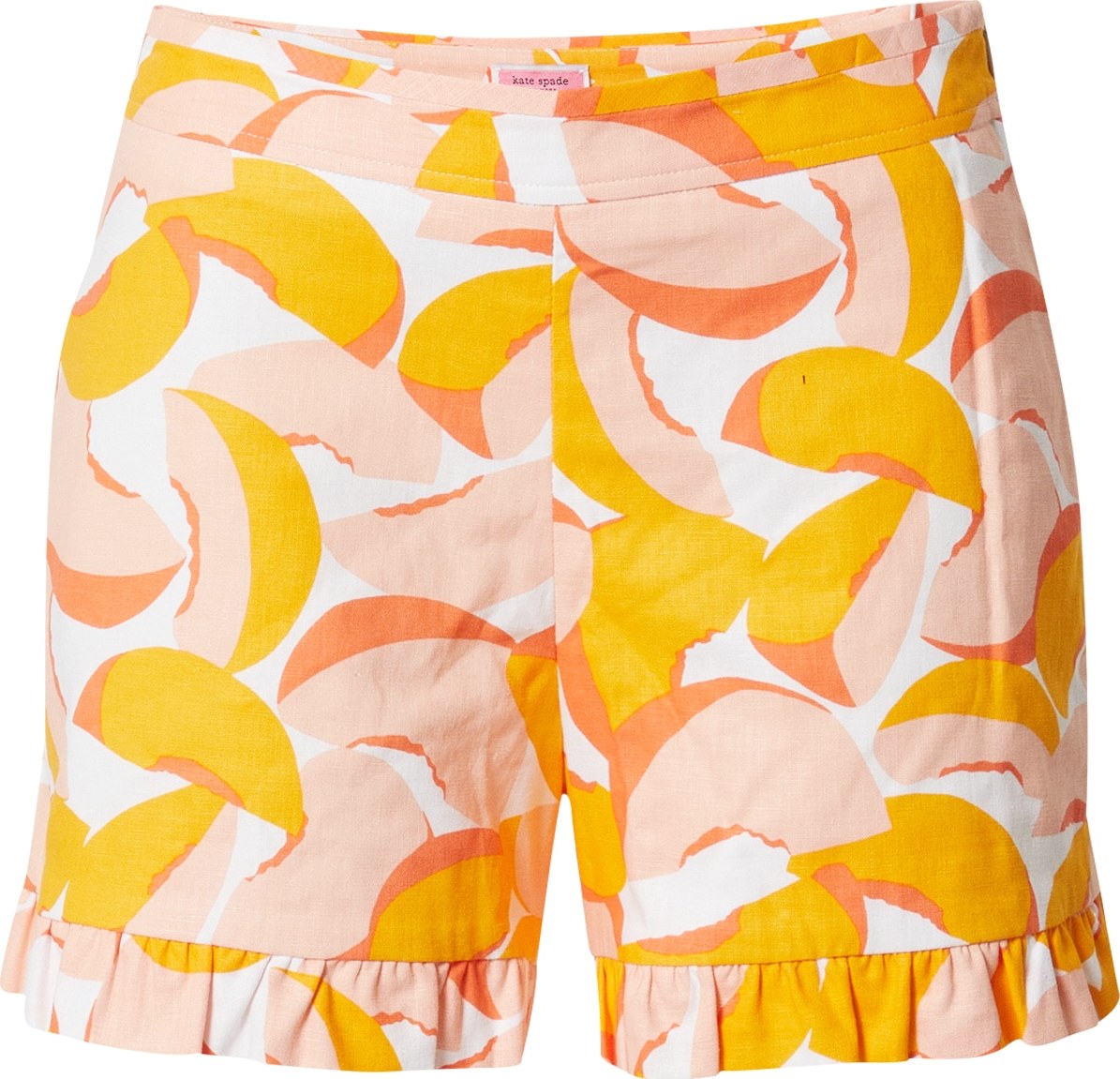 Kate Spade Kalhoty krémová / meruňková / broskvová