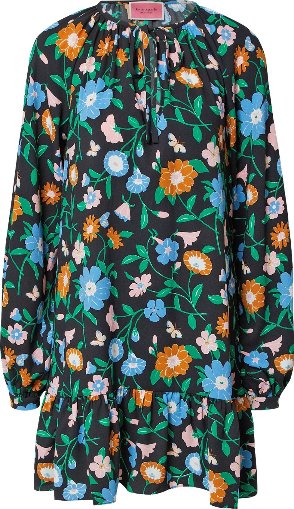 Kate Spade Šaty azurová / trávově zelená / oranžová / růžová / černá