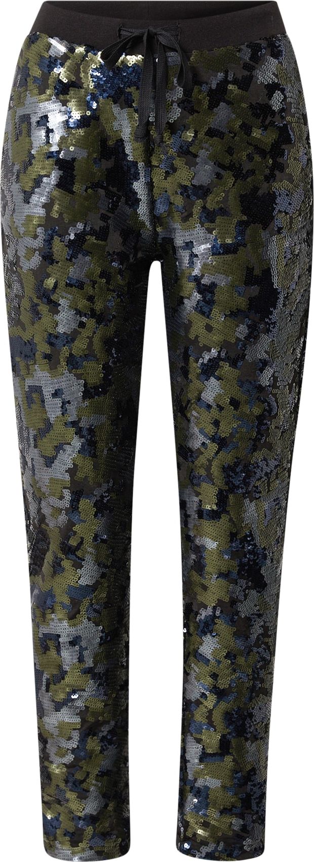 KENDALL + KYLIE Kalhoty námořnická modř / olivová / černá / stříbrná