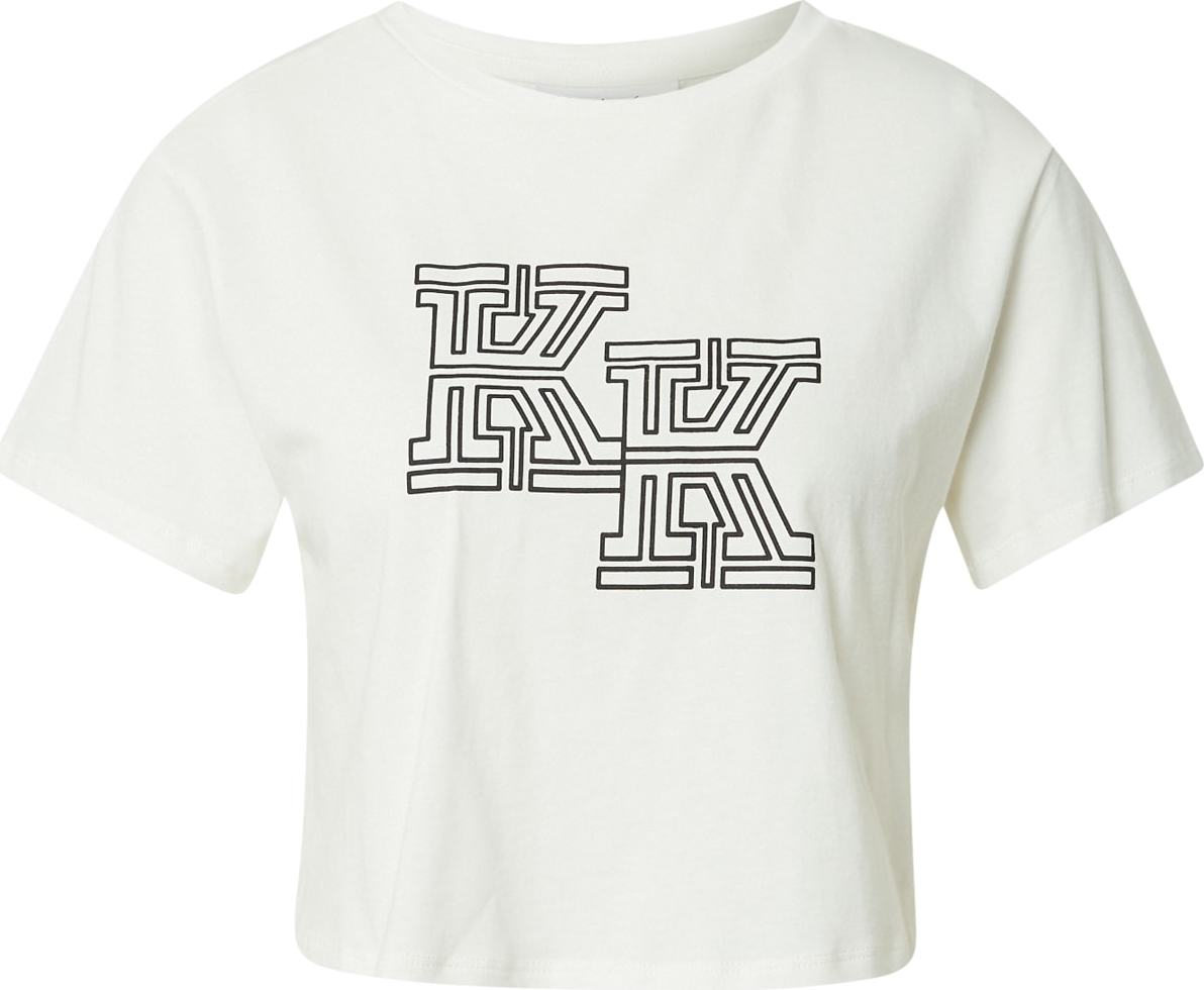 KENDALL + KYLIE Tričko černá / offwhite