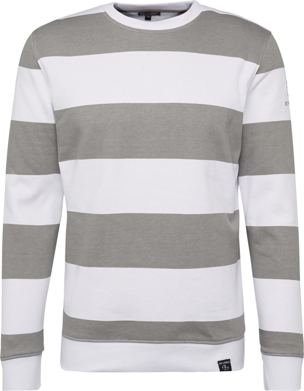 Key Largo Mikina 'PENALTY' tmavě šedá / bílá