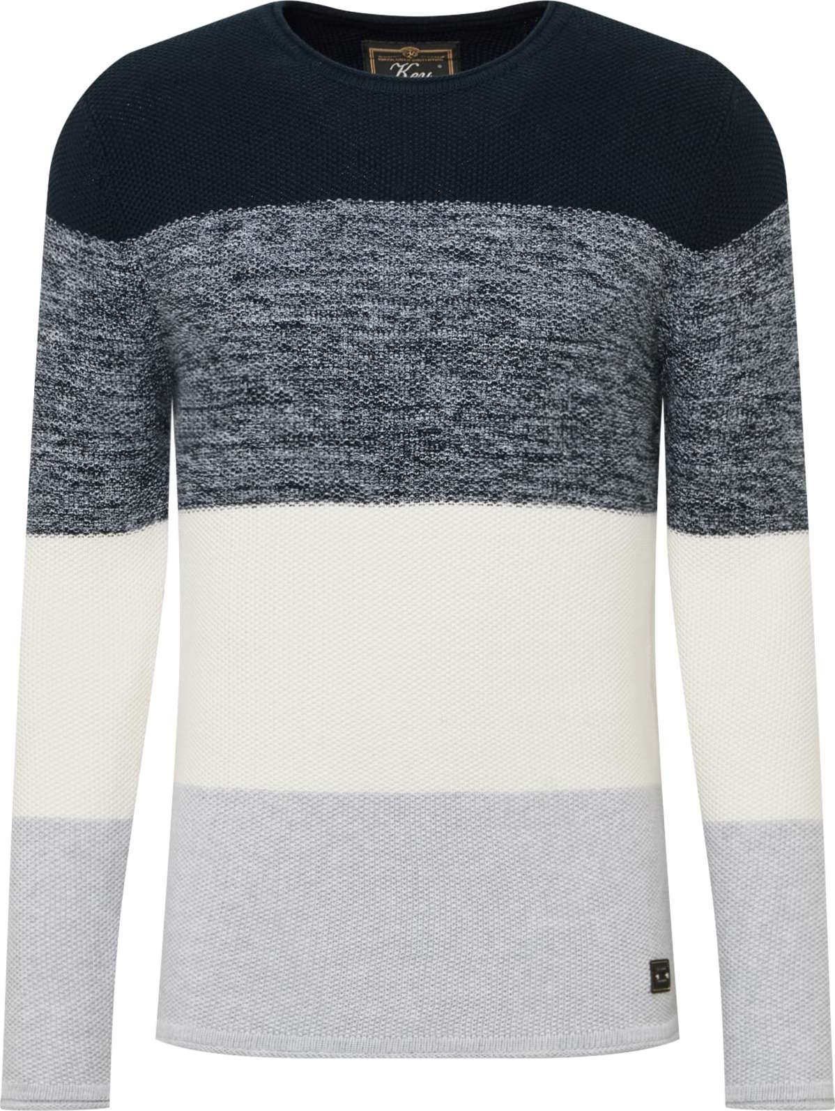 Key Largo Svetr 'Jogi' námořnická modř / opálová / modrý melír / bílá