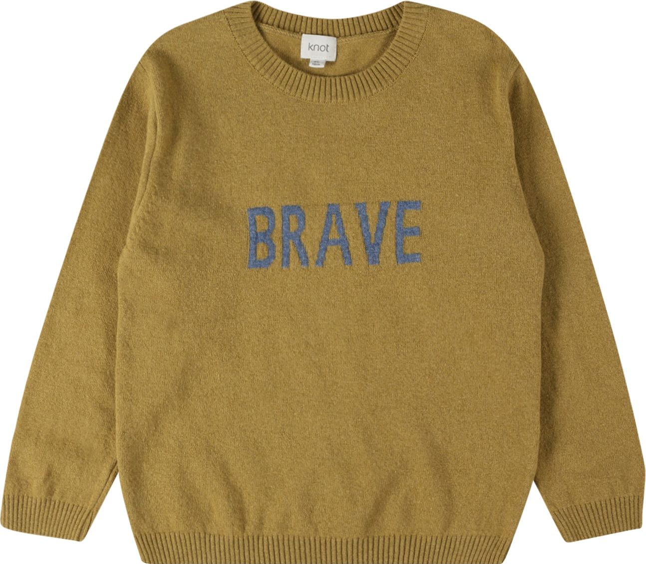 KNOT Svetr 'Brave' chladná modrá / rákos