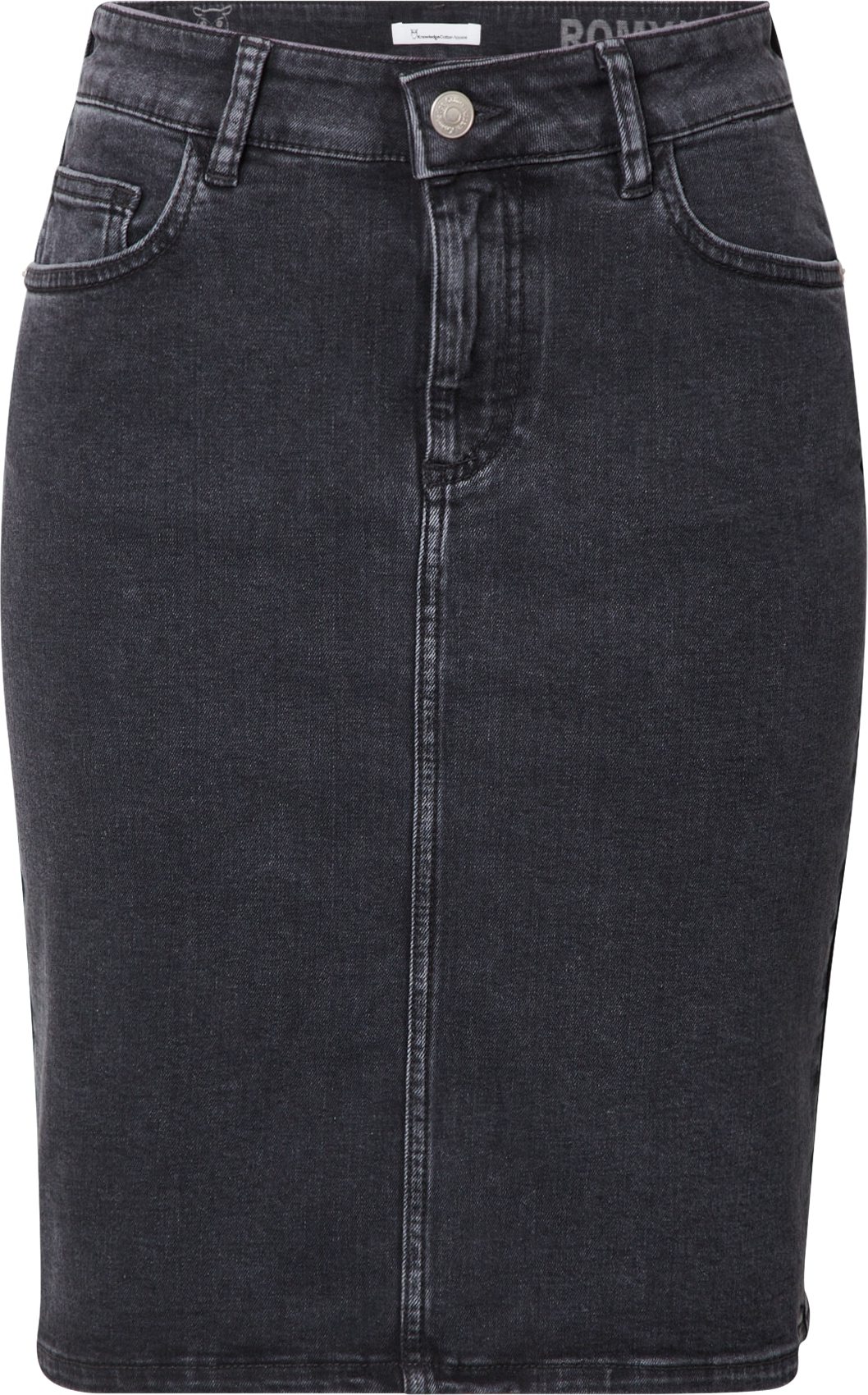 KnowledgeCotton Apparel Sukně černá džínovina