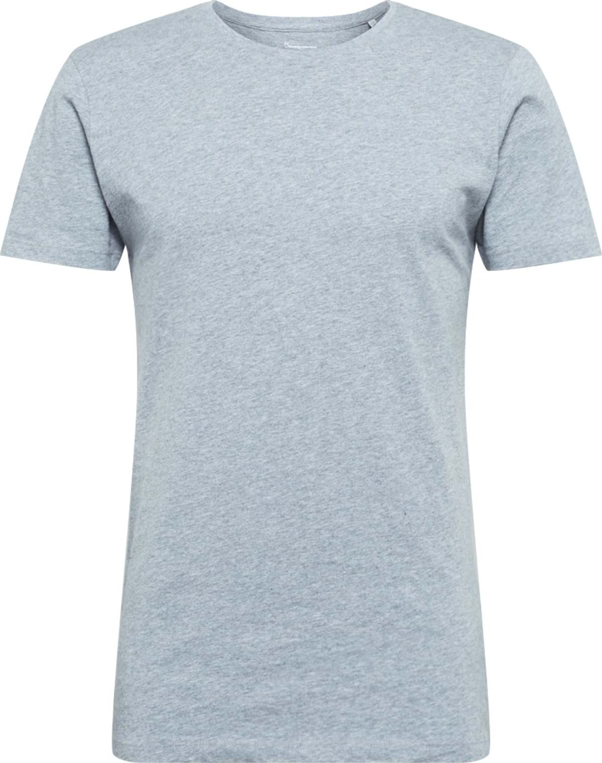 KnowledgeCotton Apparel Tričko 'ALDER' šedá