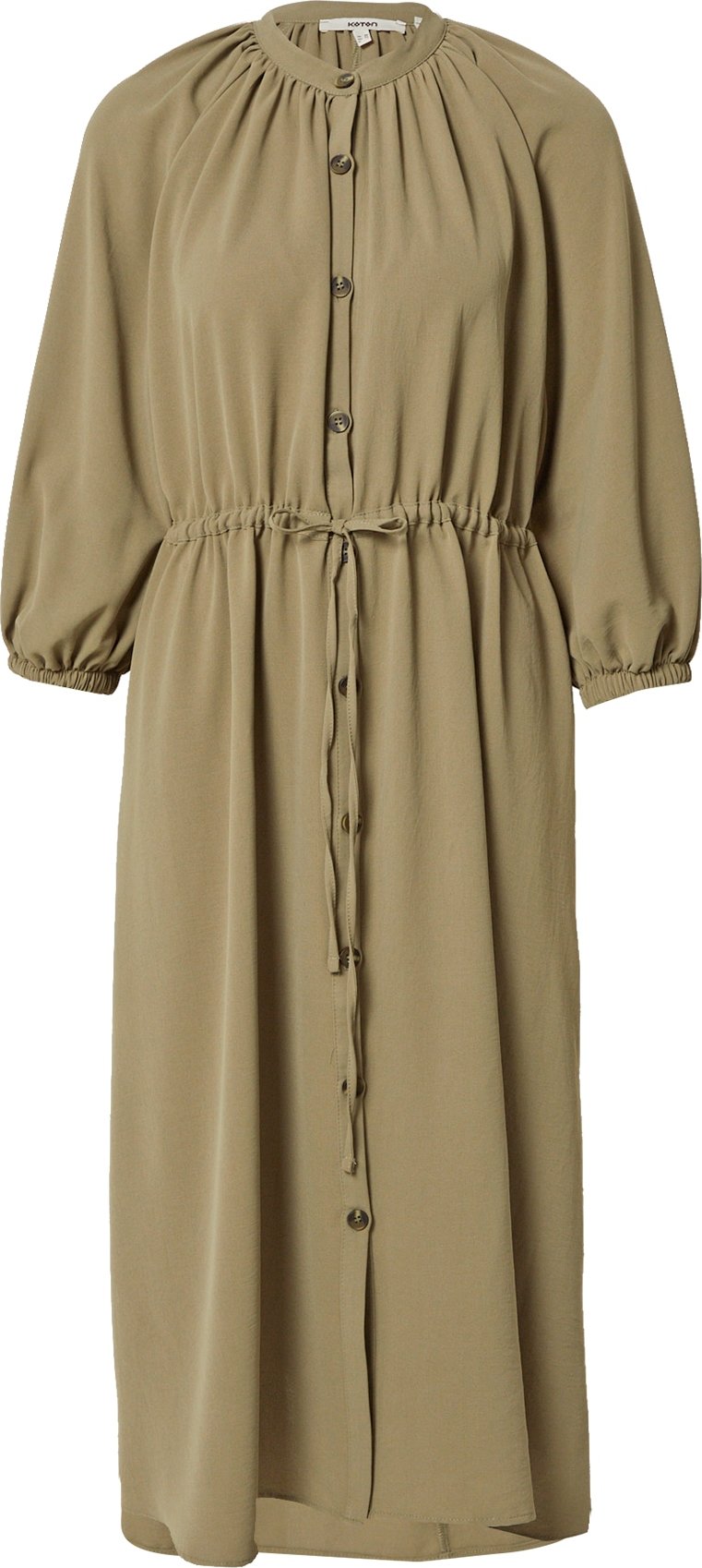 Koton Košilové šaty khaki