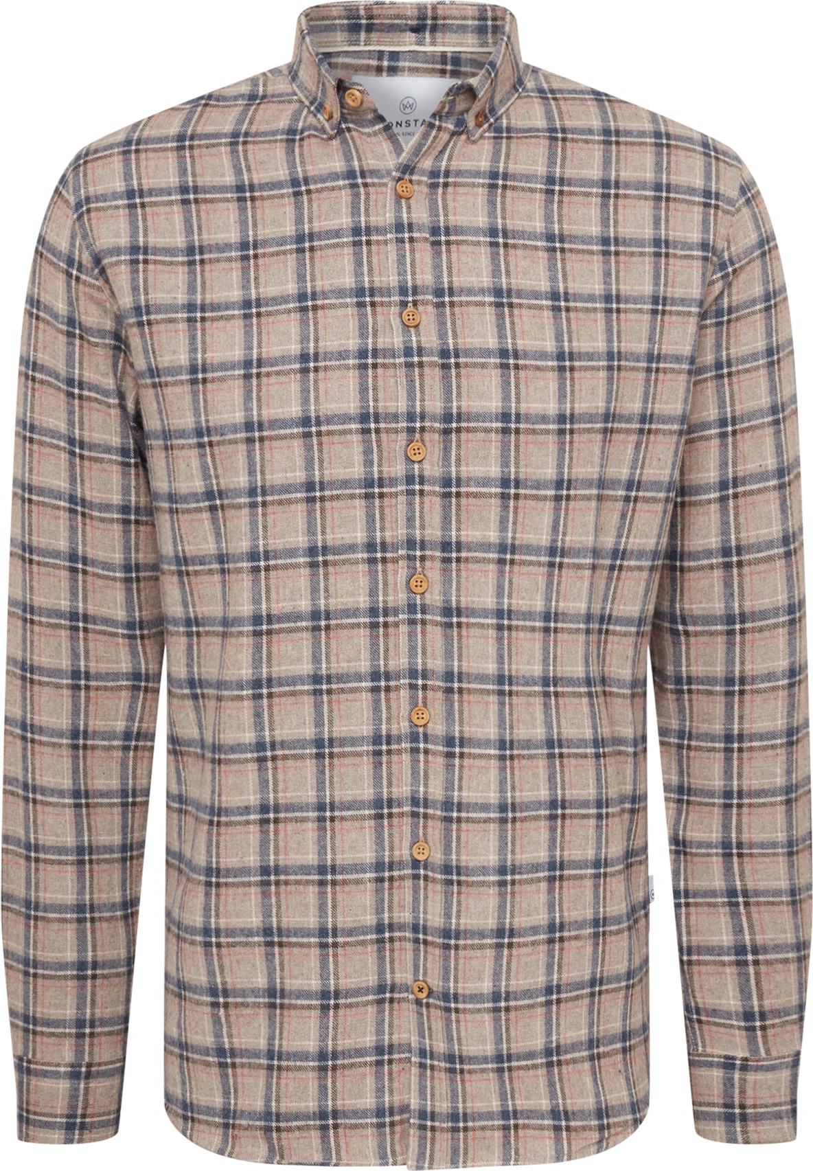 Kronstadt Košile 'Johan' námořnická modř / hnědá / režná / červená