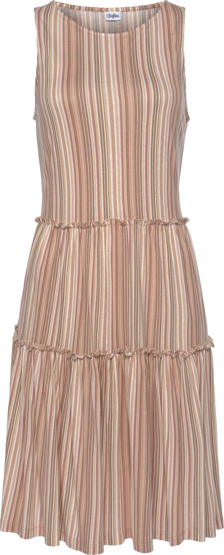 LASCANA Šaty béžová / světle béžová / hnědá