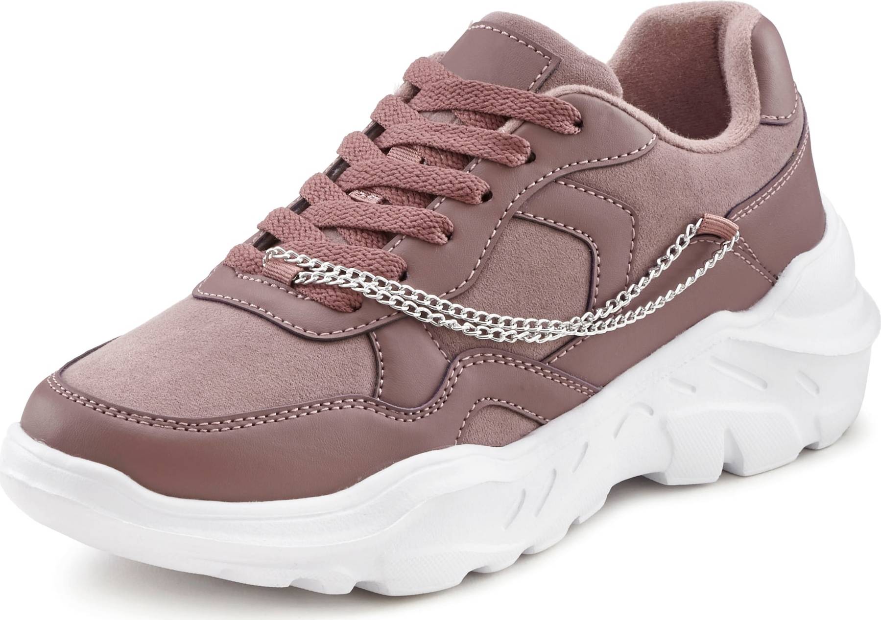 LASCANA Tenisky červenofialová