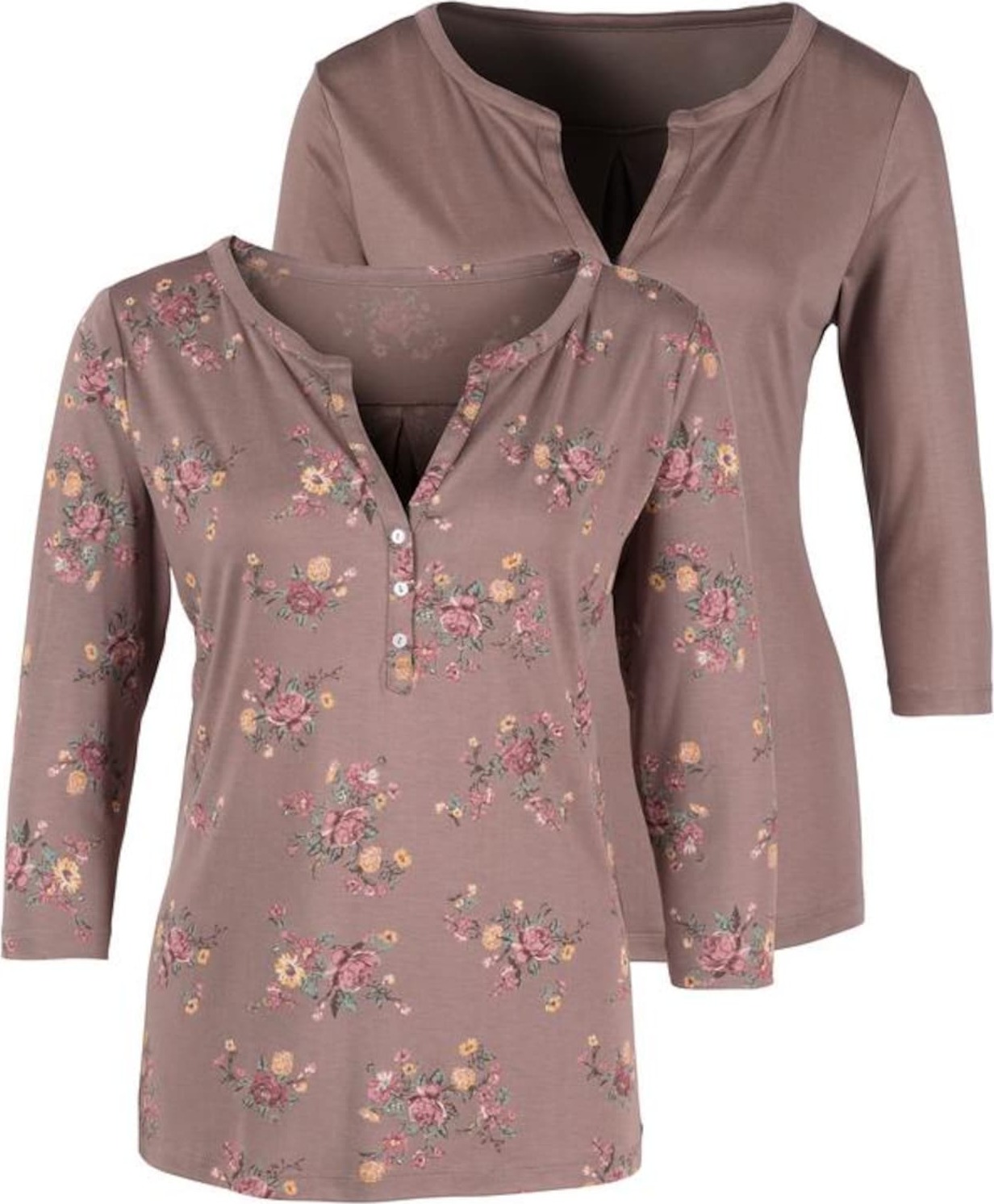 LASCANA Tričko zelená / fialová