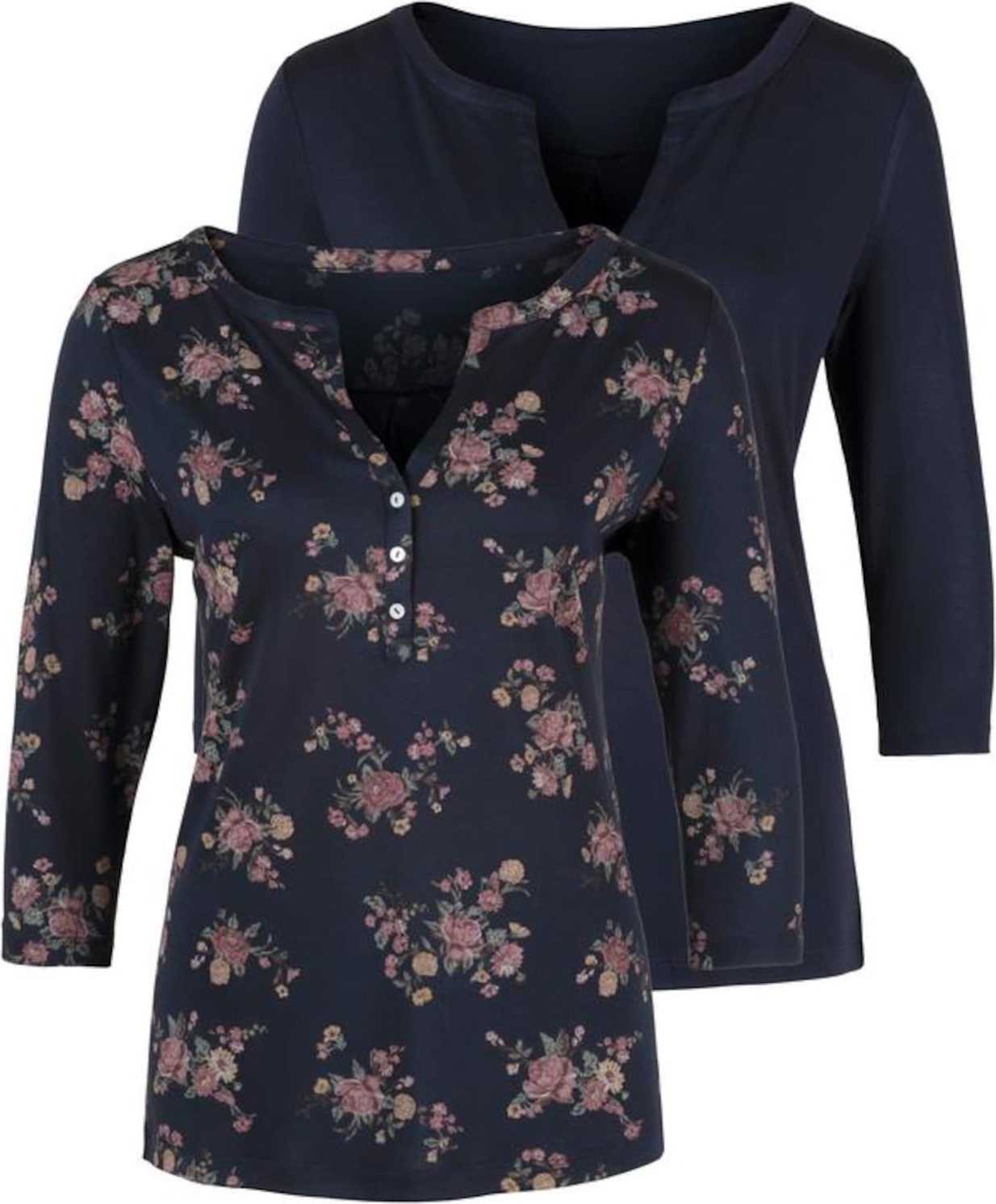 LASCANA Tričko námořnická modř / mix barev