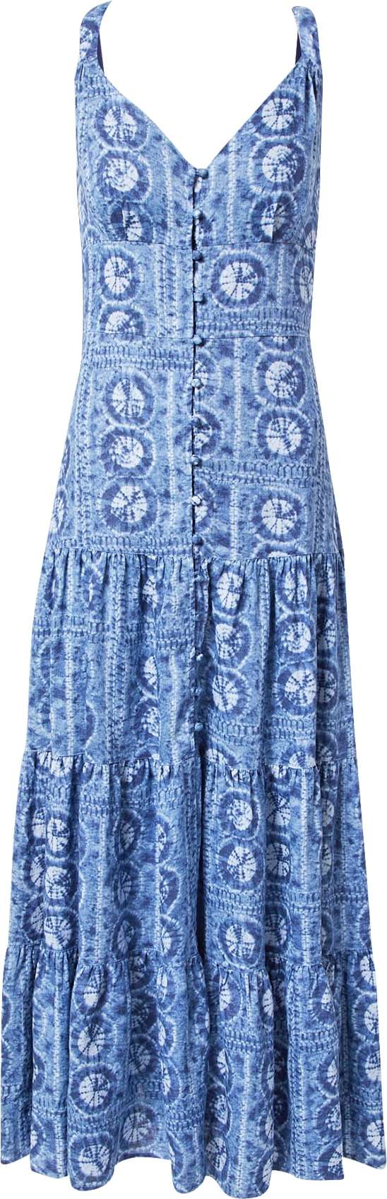 Lauren Ralph Lauren Košilové šaty 'WALVIA' modrá / světlemodrá / bílá