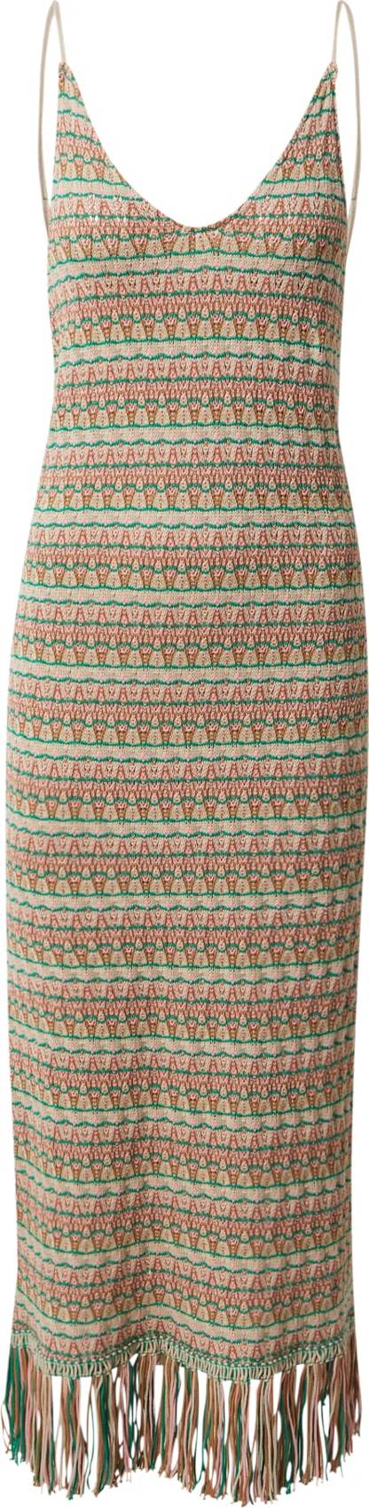 LeGer by Lena Gercke Letní šaty 'Antonia' hnědá / světle hnědá / zelená