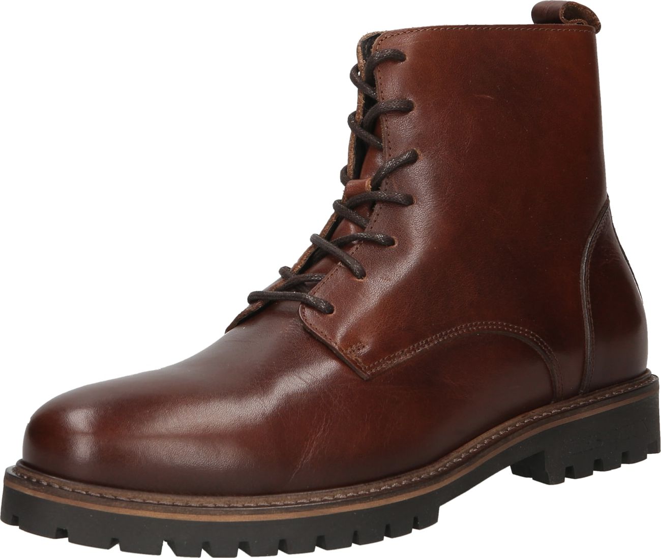 Les Deux Šněrovací boty 'TROY COMBAT' koňaková