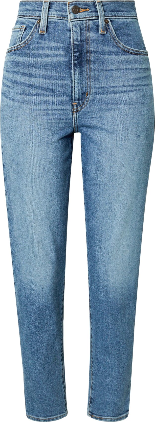 LEVI'S Džíny 'HIGH WAISTED MOM JEAN MED INDIGO - WORN IN' modrá džínovina
