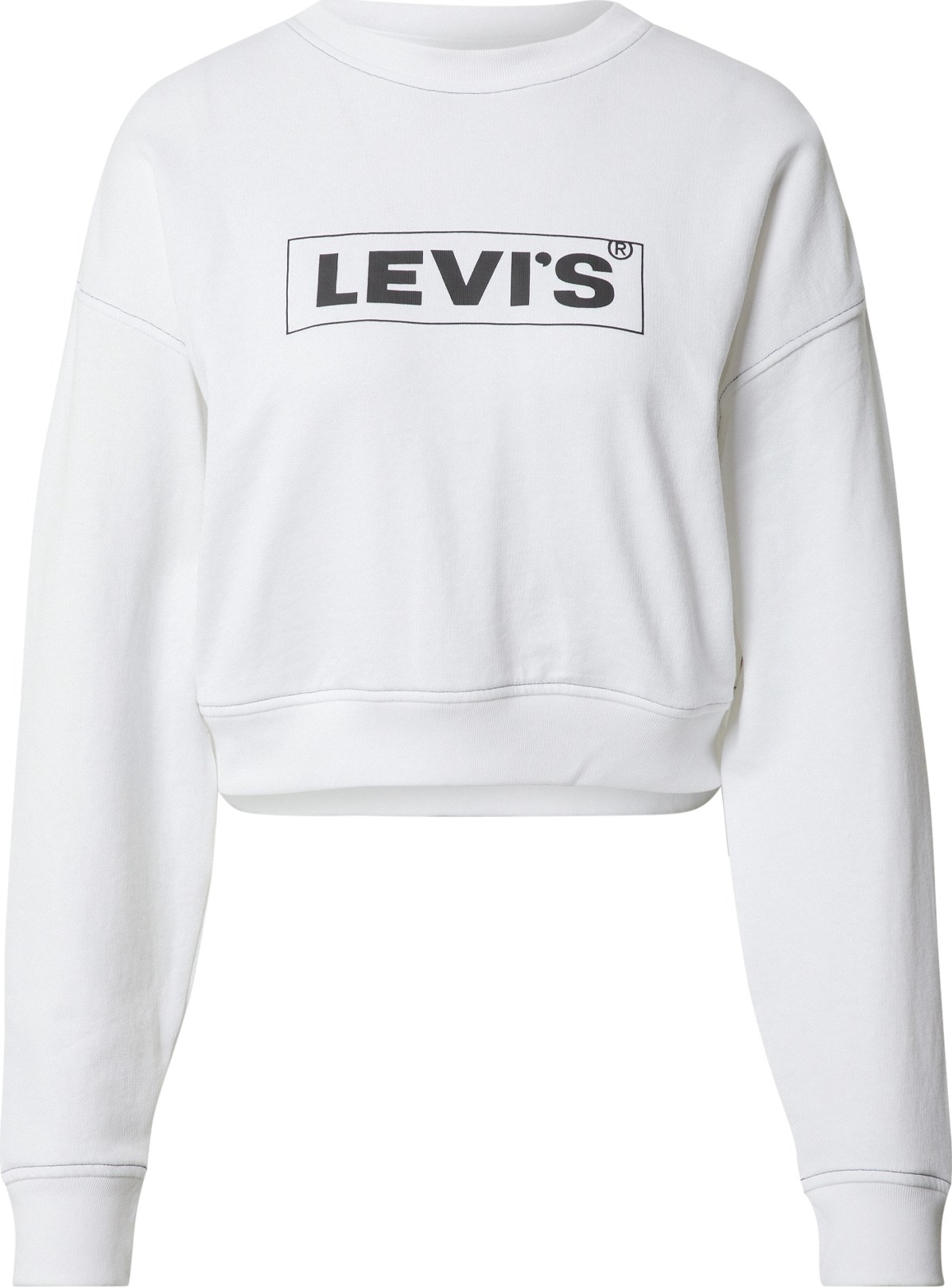 LEVI'S Mikina 'GRAPHIC LAUNDRY CREW NEUTRALS' černá / bílá
