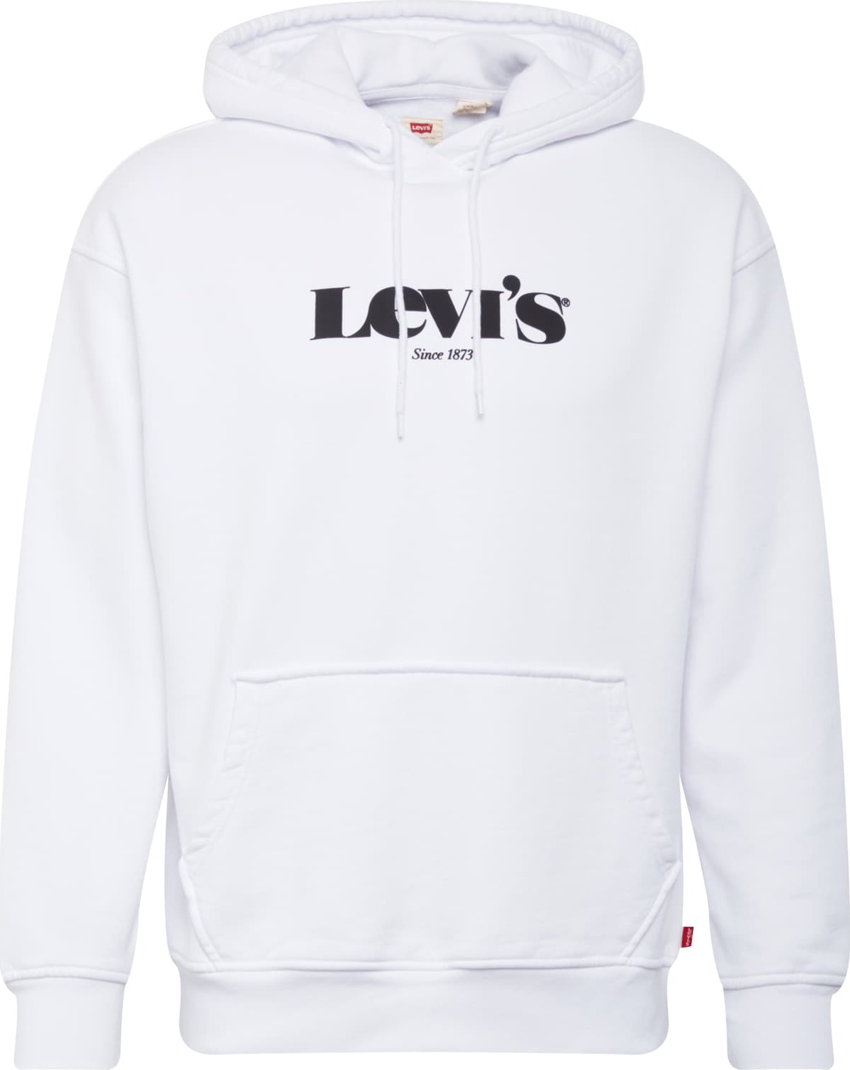 LEVI'S Mikina 'RELAXED GRAPHIC PO NEUTRALS' černá / bílá