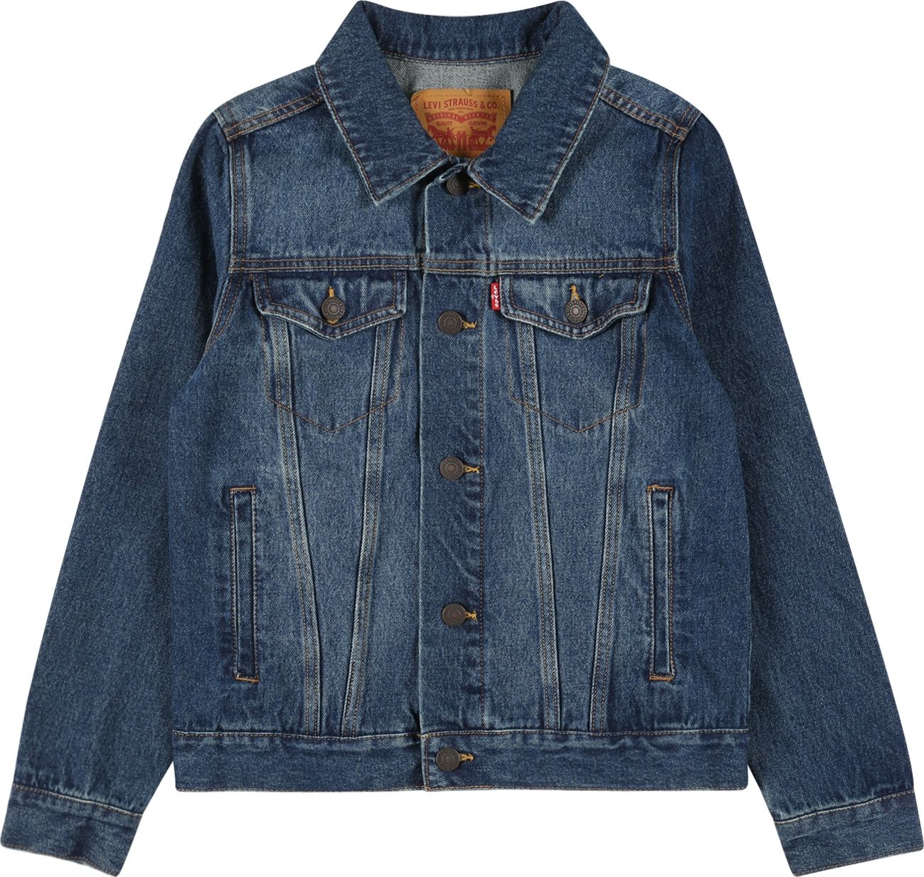 LEVI'S Přechodná bunda modrá džínovina