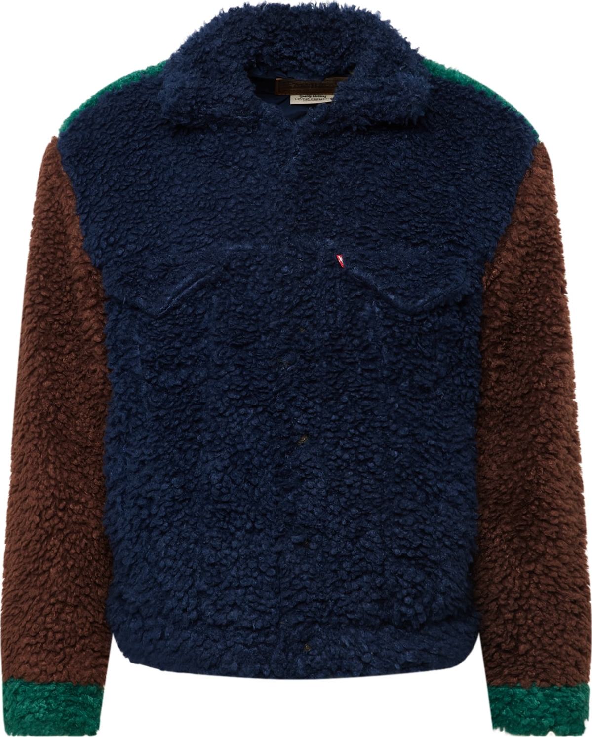 LEVI'S Přechodná bunda tmavě modrá / čokoládová / tmavě zelená
