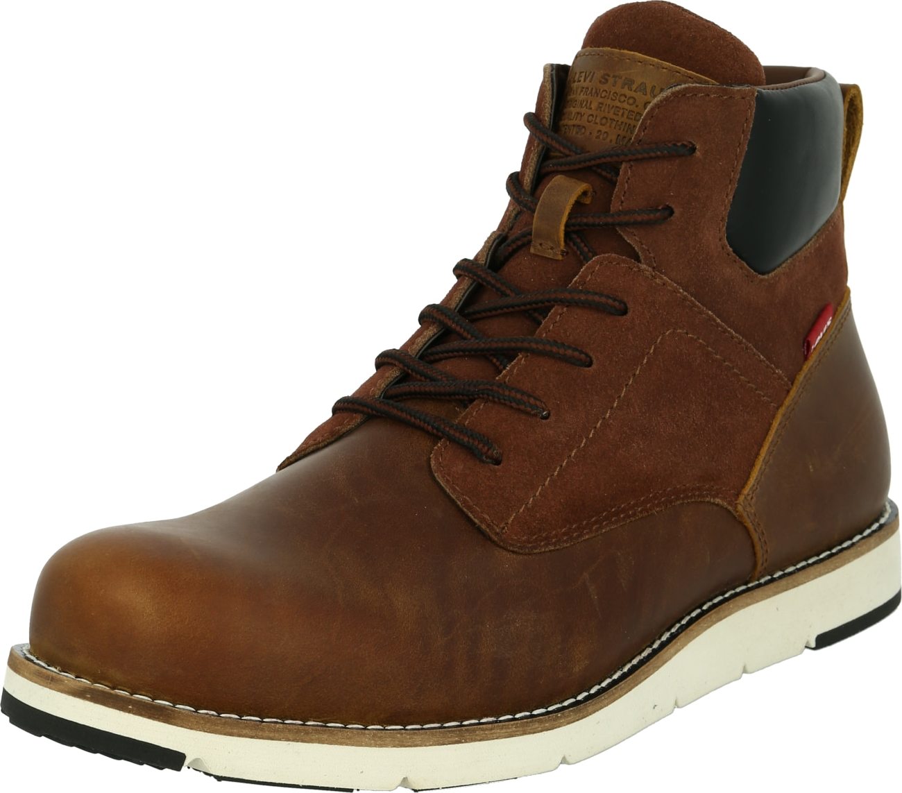 LEVI'S Šněrovací boty 'Jax' čokoládová / černá