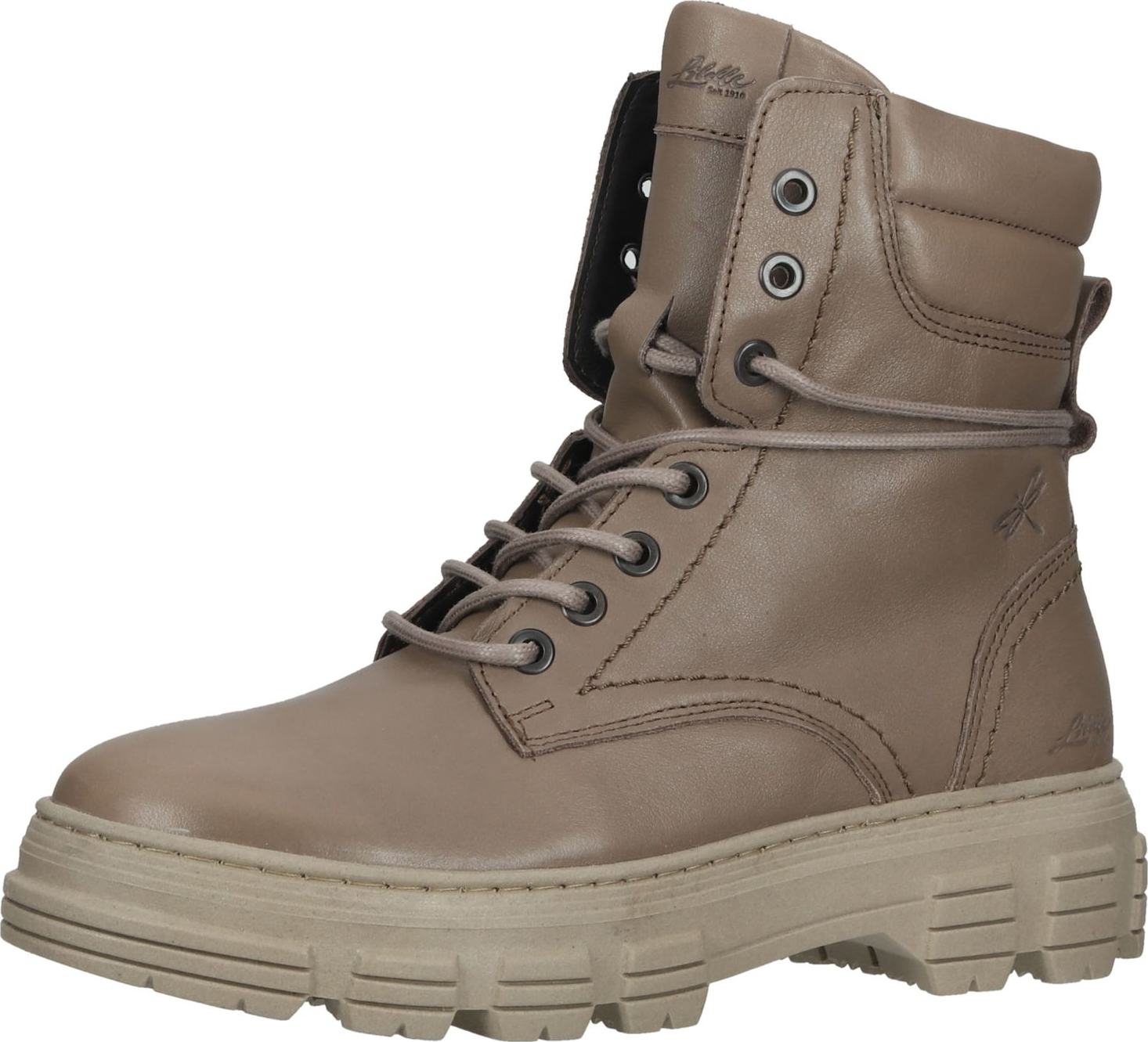 Libelle Šněrovací kozačky barvy bláta