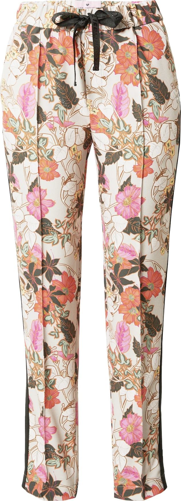 LIEBLINGSSTÜCK Kalhoty 'Honey Honey' béžová / pastelově žlutá / oranžová / pink