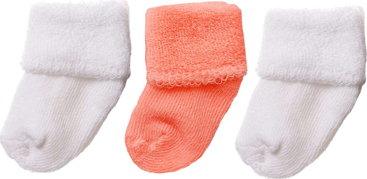 LILIPUT Ponožky lososová / bílá